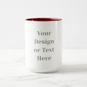 Customizable Your Design or Text Here Personalized Tasse (Zentrum)
