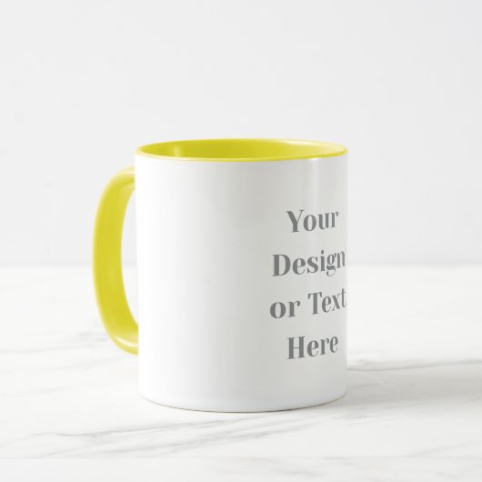 Customizable Your Design or Text Here Personalized Tasse (Vorderseite Links)