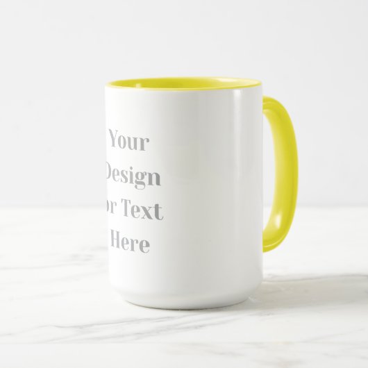 Customizable Your Design or Text Here Personalized Tasse (VorderseiteRechts)