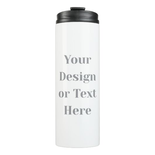 Customizable Your Design or Text Here Personalized Thermosbecher (Vorderseite)