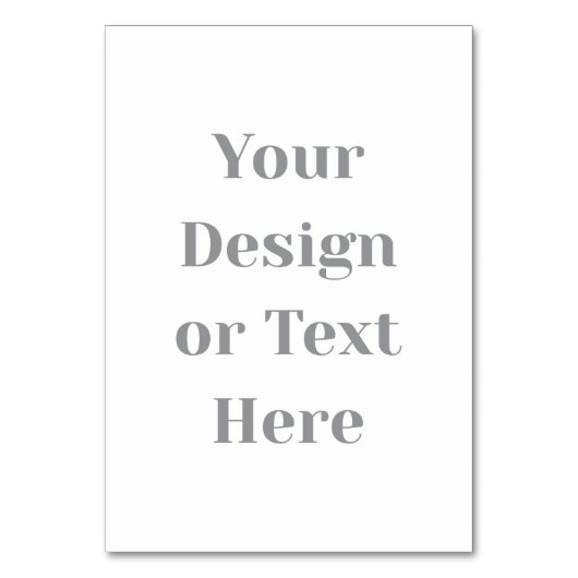 Customizable Your Design or Text Here Personalized Tischnummer (Vorderseite)