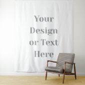 Customizable Your Design or Text Here Personalized Wandteppich (Beispiel)
