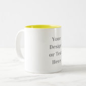 Customizable Your Design or Text Here Personalized Zweifarbige Tasse (Vorderseite Links)