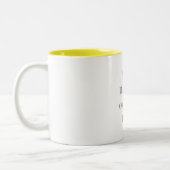Customizable Your Design or Text Here Personalized Zweifarbige Tasse (Links)