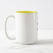 Customizable Your Design or Text Here Personalized Zweifarbige Tasse (Links)