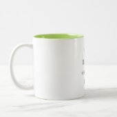 Customizable Your Design or Text Here Personalized Zweifarbige Tasse (Links)