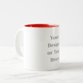 Customizable Your Design or Text Here Personalized Zweifarbige Tasse (Vorderseite Links)