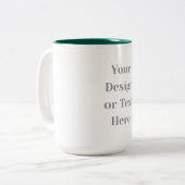 Customizable Your Design or Text Here Personalized Zweifarbige Tasse (Vorderseite Links)