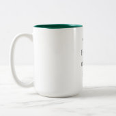Customizable Your Design or Text Here Personalized Zweifarbige Tasse (Links)