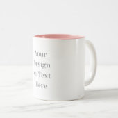 Customizable Your Design or Text Here Personalized Zweifarbige Tasse (VorderseiteRechts)