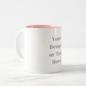 Customizable Your Design or Text Here Personalized Zweifarbige Tasse (Vorderseite Links)