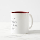 Customizable Your Design or Text Here Personalized Zweifarbige Tasse (VorderseiteRechts)