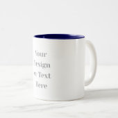 Customizable Your Design or Text Here Personalized Zweifarbige Tasse (VorderseiteRechts)