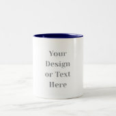 Customizable Your Design or Text Here Personalized Zweifarbige Tasse (Mittel)