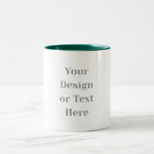 Customizable Your Design or Text Here Personalized Zweifarbige Tasse (Mittel)