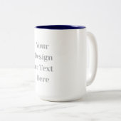 Customizable Your Design or Text Here Personalized Zweifarbige Tasse (VorderseiteRechts)