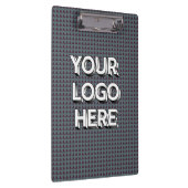 Customizable Your Logo Here Clipboard Personalized Klemmbrett (Rechts)