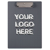 Customizable Your Logo Here Clipboard Personalized Klemmbrett (Vorderseite)