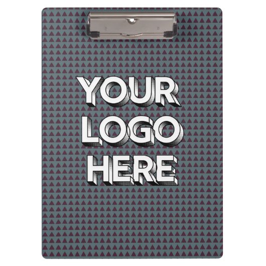 Customizable Your Logo Here Clipboard Personalized Klemmbrett (Vorderseite)