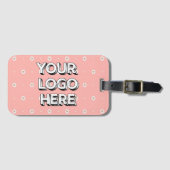 Customizable Your Logo Here Gepäckanhänger (Vorderseite (Horizontal))