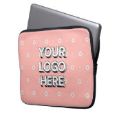 Customizable Your Logo Here Laptopschutzhülle (Vorderseite Links)