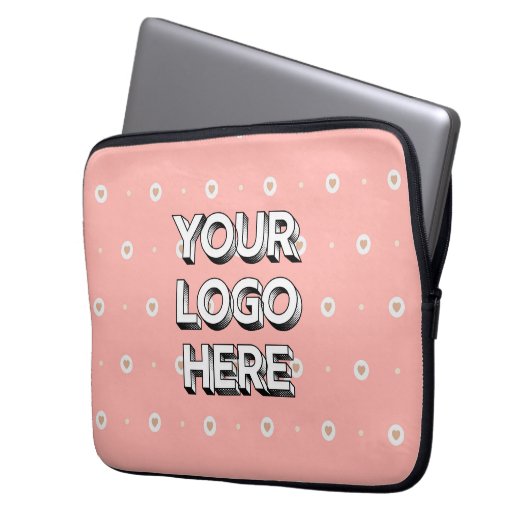 Customizable Your Logo Here Laptopschutzhülle (Vorderseite Links)