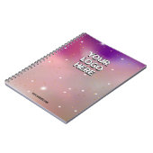 Customizable Your Logo Here Notizblock (Linke Seite)