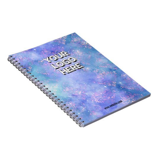 Customizable Your Logo Here Notizblock (Rechte Seite)