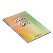 Customizable Your Logo Here Notizblock (Rechte Seite)