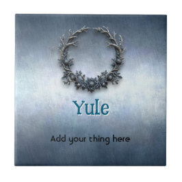 Customizable Yule Ceramic Tile Fliese