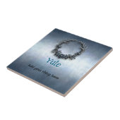 Customizable Yule Ceramic Tile Fliese (Seite)