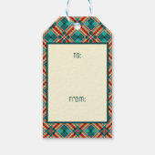 CustomizablePickleball Gingerbread Cheer Geschenkanhänger (Rückseite)