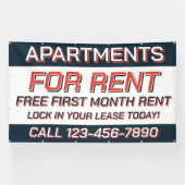 Customize Apartments For Rent or Lease  Banner (Horizontal)