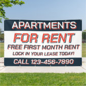Customize Apartments For Rent or Lease  Banner (Außenbereich)