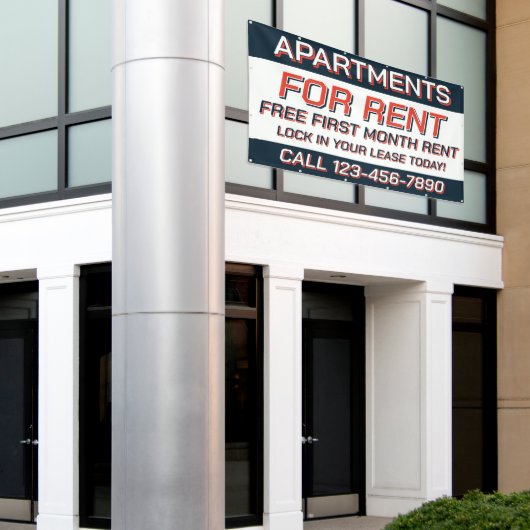 Customize Apartments For Rent or Lease  Banner (Äußeres Gebäude)