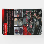 Customize Auto Repair Garage Service List With Log Banner (Horizontal)
