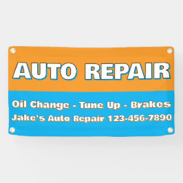 Customize Auto Repair Service Brakes Oil Change Banner