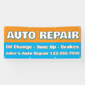 Customize Auto Repair Service Brakes Oil Change Banner (Horizontal)