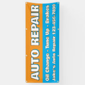 Customize Auto Repair Service Brakes Oil Change Banner (Vertikal)