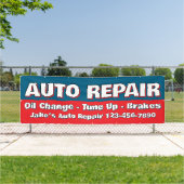 Customize Auto Repair Service Brakes Oil Change Banner (InSitu)