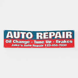 Customize Auto Repair Service Brakes Oil Change Banner
