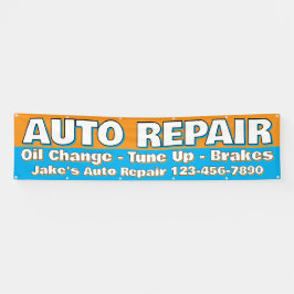 Customize Auto Repair Service Brakes Oil Change Banner