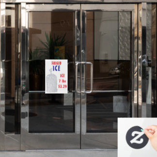 Customize Bags of Ice For Sale Weight Price Fensteraufkleber