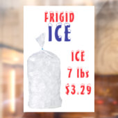 Customize Bags of Ice For Sale Weight Price Fensteraufkleber (Blatt 2)