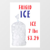 Customize Bags of Ice For Sale Weight Price Fensteraufkleber (Blatt)