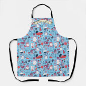 Customize Bakery Shop Kitchen Utensils Pattern  Schürze (Vorderseite)