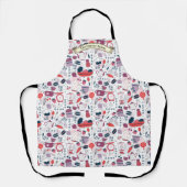 Customize Bakery Shop Kitchen Utensils Pattern  Schürze (Vorderseite)