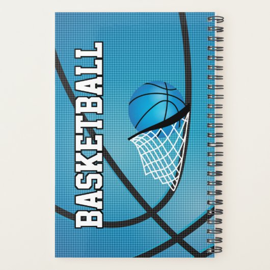 Customize Basketball - Blue  Planer (Rückseite)