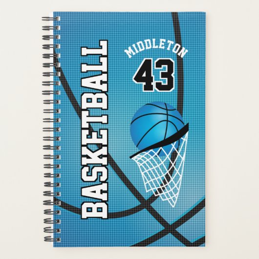 Customize Basketball - Blue  Planer (Vorderseite)