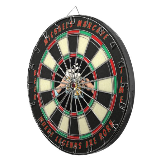 Customize Beer Themed Mancave Dartscheibe (Vorderseite rechts)